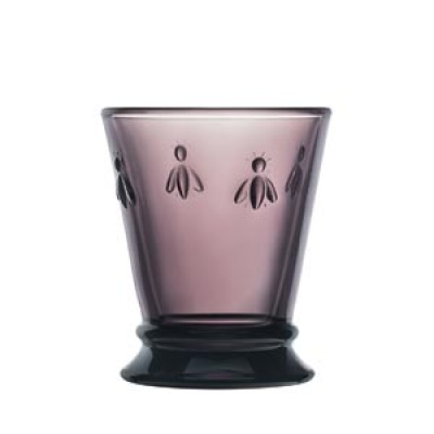 6 Trinkglser Biene, aubergine