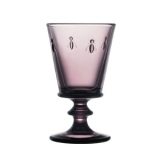 6 Weingl�ser Biene, aubergine